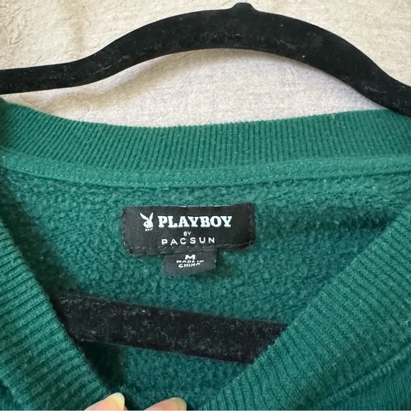 Playboy Green Sweatshirt and Sweatpants Set - Picture 5 of 5